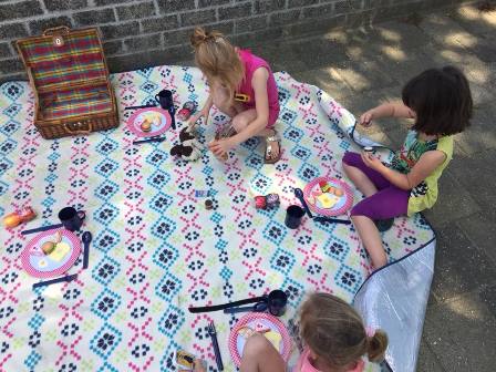 kleuters, zomer, picknick